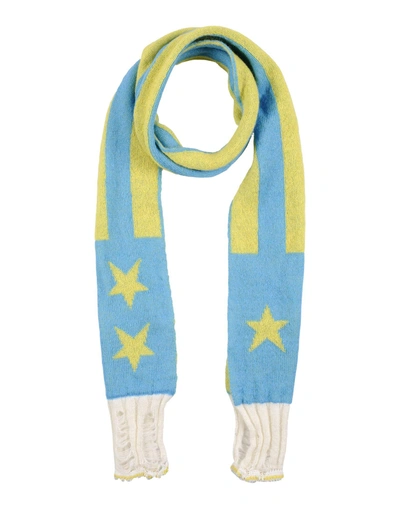 Msgm Scarves In Sky Blue