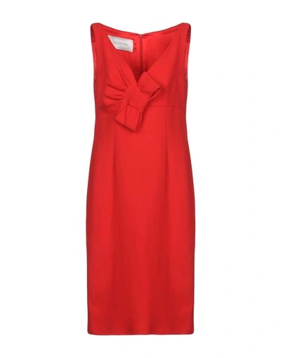 Valentino Knee-length Dress In Red