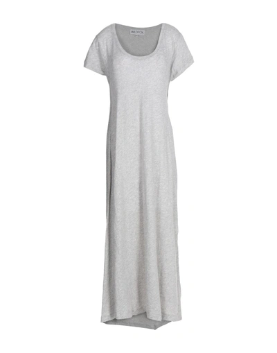 Wildfox Long Dress In Grey