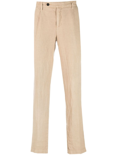 Massimo Alba Straight-leg Chino Trousers In Neutrals