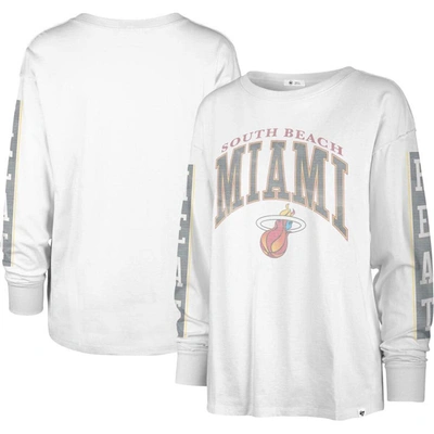 47 ' White Miami Heat City Edition Soa Long Sleeve T-shirt