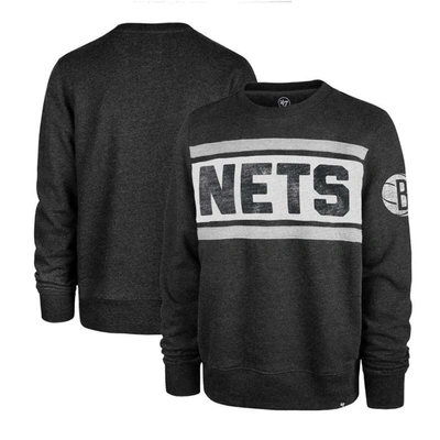 47 ' Heather Black Brooklyn Nets Tribeca Emerson Pullover Sweatshirt