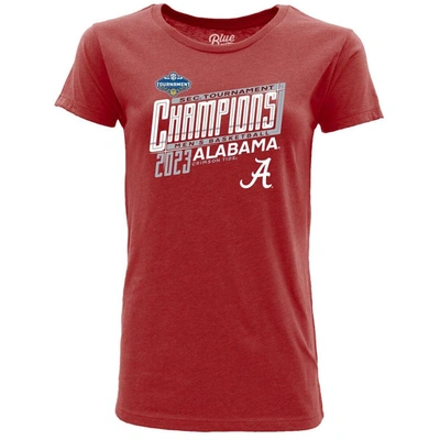 Blue 84 Basketball Conference Tournament Champions Locker Room T-shirt In Crimson