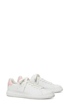 Tory Burch Howell Sneaker In Titanium White / Petunia