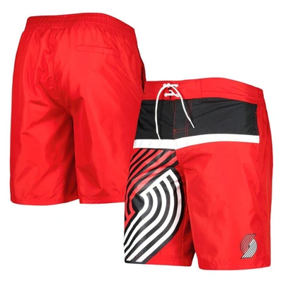 G-iii Sports By Carl Banks Red Portland Trail Blazers Sea Wind Swim Trunks