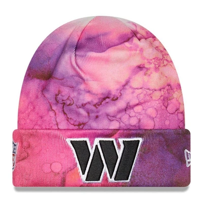 New Era Kids' Youth  Pink Washington Commanders 2022 Nfl Crucial Catch Knit Hat