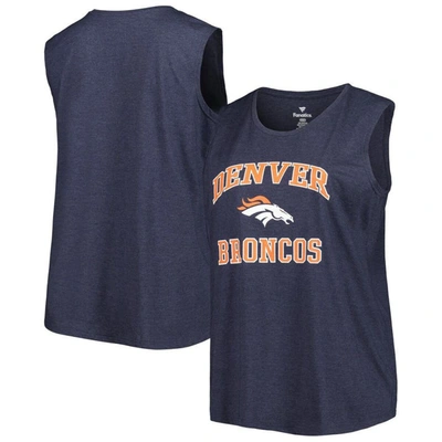 Fanatics Branded Navy Denver Broncos Plus Size Tank Top