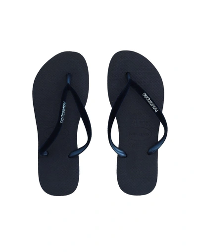 Havaianas Flip Flops In Dark Blue