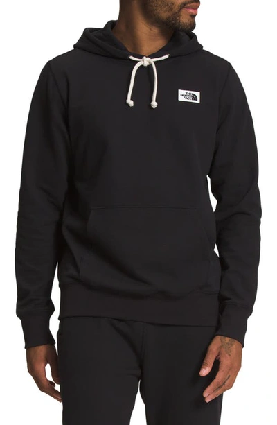 The North Face Heritage Patch Recycled Cotton Blend Hoodie In Black