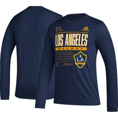 Adidas Originals Adidas Navy La Galaxy Club Dna Long Sleeve T-shirt