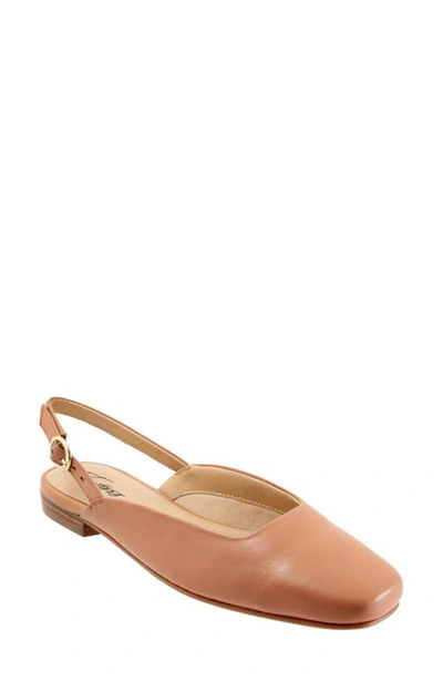 Trotters Holly Slingback Flat In Blush