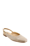 Trotters Holly Slingback Flat In Ivory