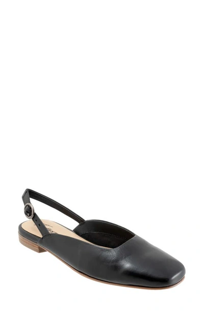 Trotters Holly Slingback Flat In Black