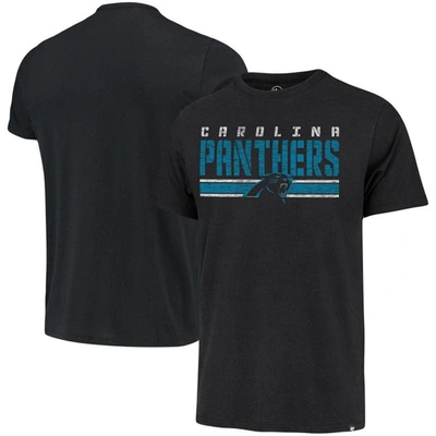 47 ' Black Carolina Panthers Team Stripe T-shirt