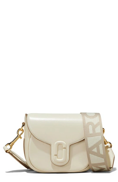 Marc Jacobs The J Marc Small Saddle Bag In Cloud White