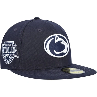 New Era Navy Penn State Nittany Lions Patch 59fifty Fitted Hat