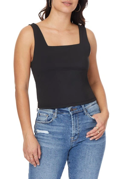 C&c California Aurora Square Neck Knit Tank In Black Night