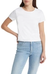 C&c California Mina Contour Crop T-shirt In Brilliant White