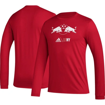 Adidas Originals Adidas Red New York Red Bulls Icon Long Sleeve T-shirt