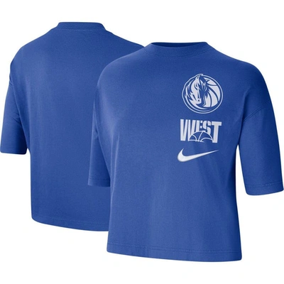Nike Blue Dallas Mavericks Essential Boxy T-shirt