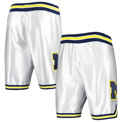 Mitchell & Ness Men's  White Michigan Wolverines 1991 Shorts