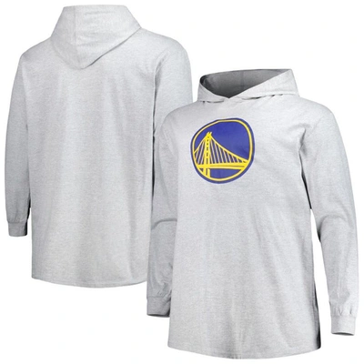 Fanatics Branded Heather Gray Golden State Warriors Big & Tall Pullover Hoodie
