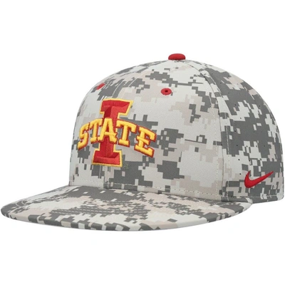 Nike Camo Iowa State Cyclones Aero True Baseball Performance Fitted Hat