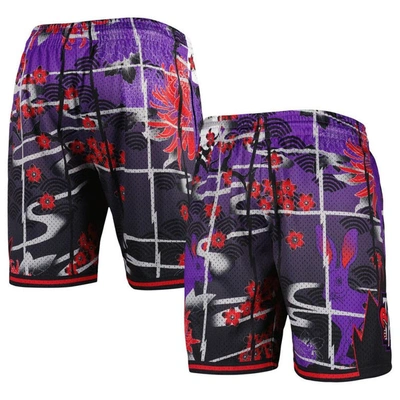 Mitchell & Ness Men's  Purple Toronto Raptors Lunar New Year Swingman Shorts