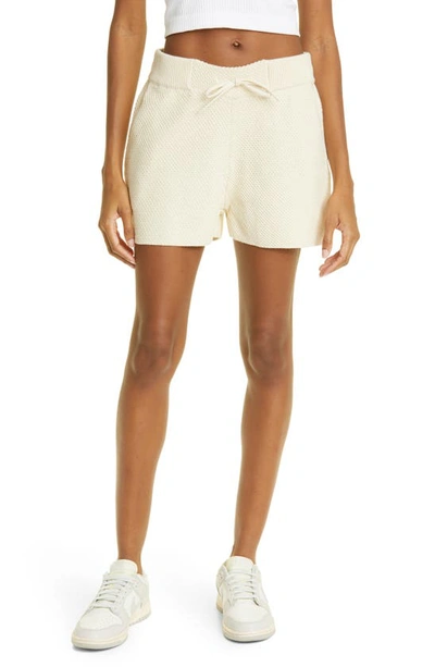 Honor The Gift Cotton Knit Shorts In Bone