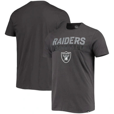 47 ' Charcoal Las Vegas Raiders Dark Ops Super Rival T-shirt