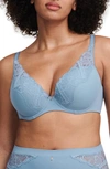 Chantelle Lingerie Orange Dream Underwire Plunge T-shirt Bra In Mist-e9