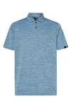 Oakley Gravity Pro Space Dye Performance Golf Polo In Stonewash Blue