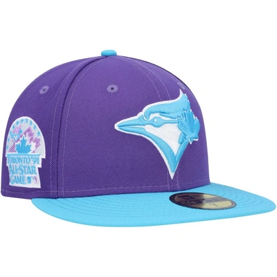 New Era Men's  Purple Toronto Blue Jays Vice 59fifty Fitted Hat