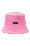 Kate Spade Sam Packable Nylon Bucket Hat In Pink Cloud