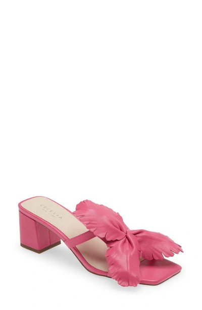 Cecelia New York Happy Leather Sandal In Magenta