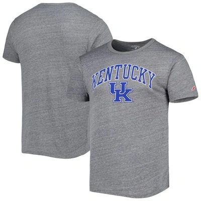 League Collegiate Wear Heather Grey Kentucky Wildcats 1965 Arch Victory Falls Tri-blend T-shirt
