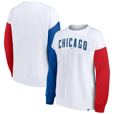 Fanatics Branded White Chicago Cubs Series Pullover Sweatshirt