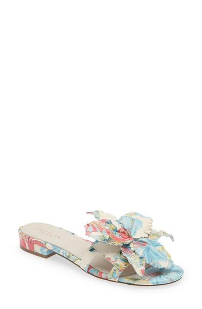Cecelia New York Lila Slide Sandal In Tropic Multi