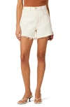 Joe's The Alex High Waist Cutoff Denim Shorts In Milk