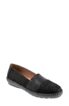 Trotters Royal Perforated Loafer In Black Nubuck