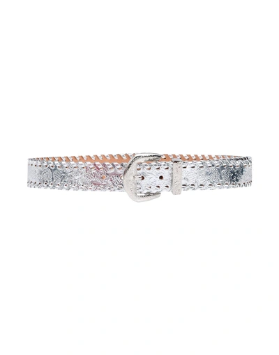 Maison Margiela Regular Belt In Silver