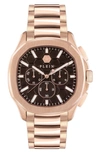 Philipp Plein Men's Chronograph Spectre Rose Gold Ion-plated Bracelet Watch 44mm In Ip Rose Gold