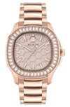 Philipp Plein Women's Spectre Lady Rose Gold Ion-plated Bracelet Watch 38mm In Multi