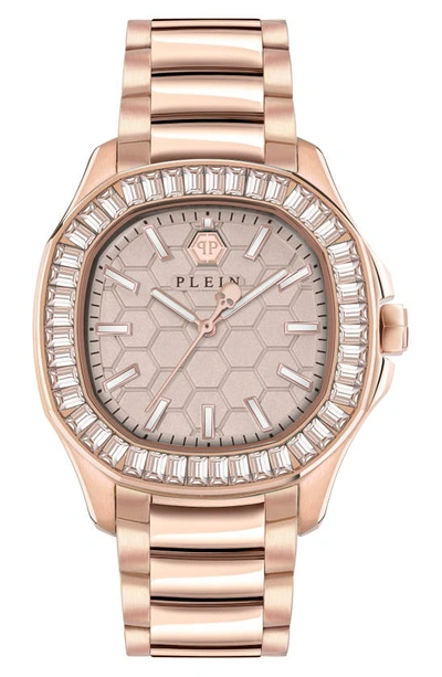 Philipp Plein Women's Spectre Lady Rose Gold Ion-plated Bracelet Watch 38mm In Ip Rose Gold