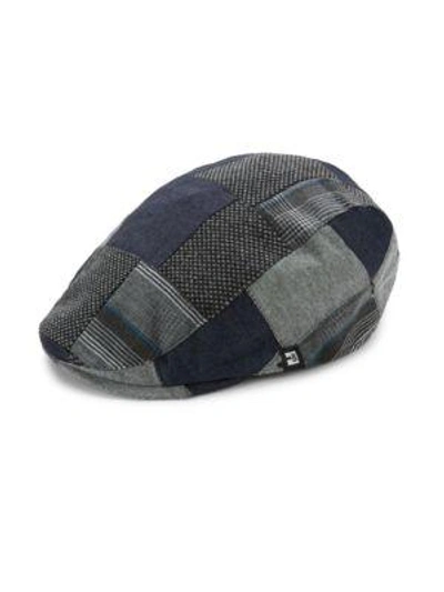 Block Headwear Denim Mix Cap In Navy