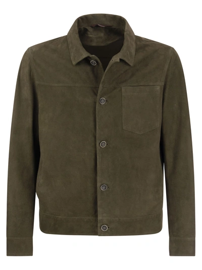 Stewart Karachi - Suede Jacket In Green