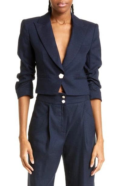 Veronica Beard Single-breasted Blazer In Navy