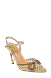 Lady Couture Gloria Embellished Pump In Gold