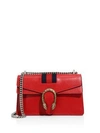 Gucci Dionysus Leather Chain Shoulder Bag In Hibiscus Red