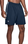 Under Armour Launch Running Shorts In Academy/ Steel/ Reflective